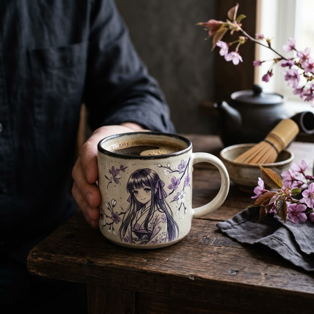 Sakura Temalı Kupa